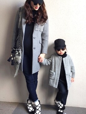 y.u.n.o.nさん（レディース・163cm）の冬コーディネート