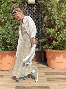 「アイテム（タンクトップ）」を使った、komaki0913さん（レディース・158cm・10代）の夏コーディネート