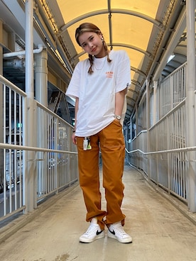 「茶色」｜komaki0913さん（レディース・160cm）の夏コーディネート