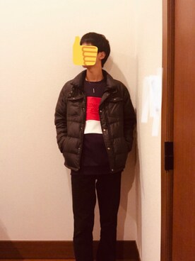 しまむら シマムラ のダウンジャケット コートを使ったメンズ人気ファッションコーディネート Wear