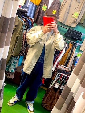 「ベースボールシャツ」｜「アイテム（サロペット/オーバーオール）」を使った、( ^ω^ )Hiko743さん（メンズ・172cm）の春コーディネート