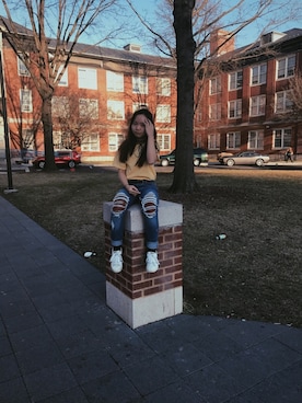 「school」｜「アイテム（アクセサリー）」を使った、jodie_tsさん（レディース・153cm）の春コーディネート