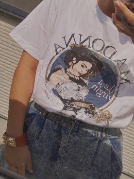 「H&M（エイチ・アンド・エム）のアイテム（Tシャツ/カットソー、ホワイト系）」を使った、こゆさん（レディース・165cm）の秋コーディネート