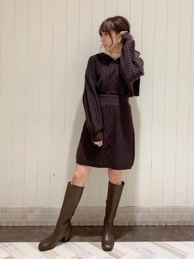 あーちゃん。さん（レディース・156cm）の冬コーディネート