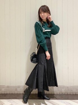 「ビビット」｜あーちゃん。さん（レディース・156cm）の冬コーディネート