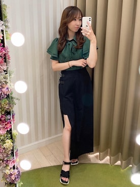 「ビビット」｜あーちゃん。さん（レディース・156cm）の夏コーディネート