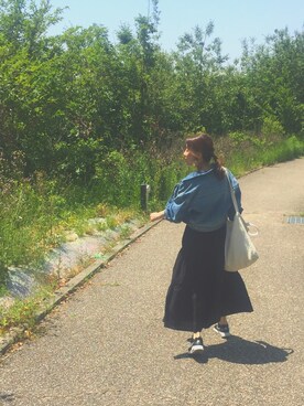 「MAISON DE REEFUR（メゾンドリーファー）のリーファー 2WAY トートバッグ（トートバッグ）」を使った、tommyさん（レディース・164cm）の春コーディネート