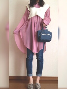 「ビスチェコーデ」｜ちゅんさん（レディース・161cm）の春コーディネート