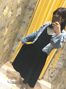 「アイテム（レギンス/スパッツ）」を使った、ほりこさん（レディース・165cm）の冬コーディネート