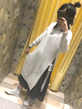 「アイテム（アナログ腕時計）」を使った、ほりこさん（レディース・165cm）の冬コーディネート