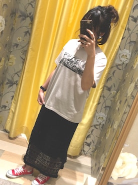 「Green　Parks（グリーンパークス）のアイテム」を使った、ほりこさん（レディース・165cm）の夏コーディネート