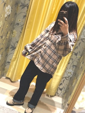 「チェック柄に恋してる」｜ほりこさん（レディース・165cm）の秋コーディネート