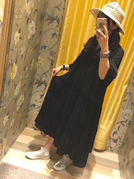 「アイテム（バングル/リストバンド）」を使った、ほりこさん（レディース・165cm）の春コーディネート