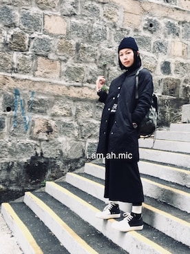 「3can4on（サンカンシオン）のアイテム（その他アウター）」を使った、i_am_ah_mic  🇭🇰さん（レディース・168cm）の冬コーディネート