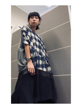 「gomme（ゴム）のアイテム（ワンピース/ドレス）」を使った、i_am_ah_mic  🇭🇰さん（レディース・168cm）の秋コーディネート