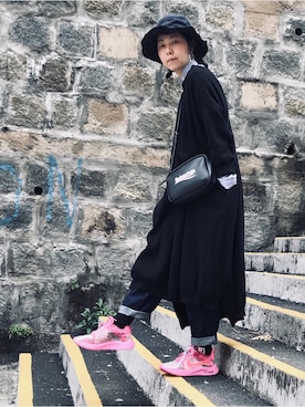 「HLNA（エイチエルエヌエー）のアイテム」を使った、i_am_ah_mic  🇭🇰さん（レディース・168cm）の冬コーディネート