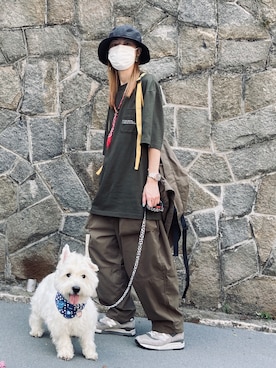 「アイテム（ネックレス）」を使った、i_am_ah_mic  🇭🇰さん（レディース・168cm）の春コーディネート