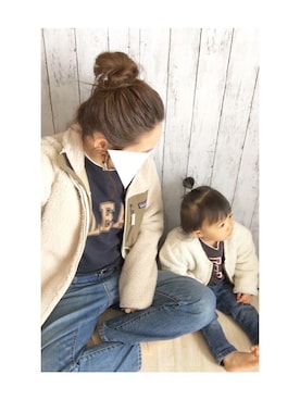 「A part by（アパートバイ）のアイテム」を使った、rei♡さん（キッズ・80cm）の秋コーディネート