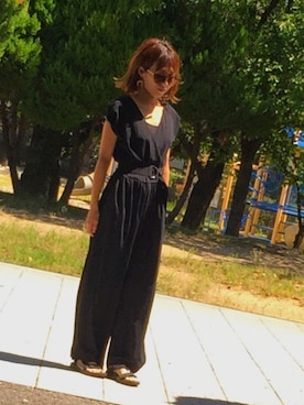 「SLOBE IENA（スローブイエナ）のアイテム（つなぎ/オールインワン）」を使った、eeeemiiiiさん（レディース・156cm）の夏コーディネート