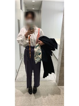 「PAPIER TIGRE（パピエティグレ）のアイテム」を使った、た∠REUNIONさん（レディース・165cm）の冬コーディネート