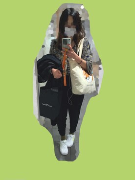 「MAISON KITSUNE」｜「アイテム（トレンチコート）」を使った、た∠REUNIONさん（レディース・165cm）の冬コーディネート