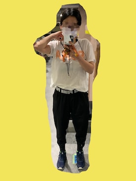 「PUMA」｜「アイテム（スウェットパンツ）」を使った、た∠REUNIONさん（レディース・165cm）の冬コーディネート