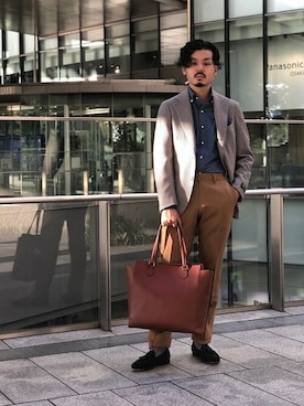 「polpetta」｜細川さん（メンズ・171cm）の秋コーディネート