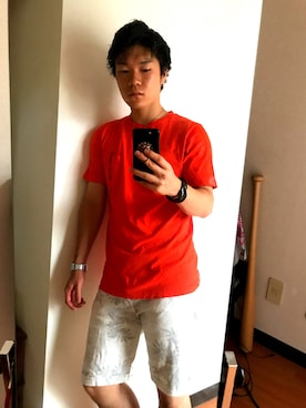 「アイテム（バングル/リストバンド）」を使った、壱馬さん（メンズ・169cm・10代）の夏コーディネート