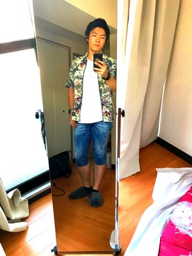 「アイテム（バングル/リストバンド）」を使った、壱馬さん（メンズ・169cm・10代）の夏コーディネート