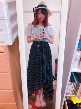 「lady」｜「アイテム（帽子）」を使った、Stephanieさん（レディース・163cm）の秋コーディネート