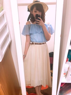 「海」｜「アイテム（その他トップス）」を使った、Stephanieさん（レディース・163cm）の秋コーディネート