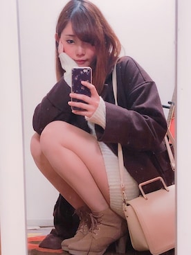 Stephanieさん（レディース・163cm）の冬コーディネート