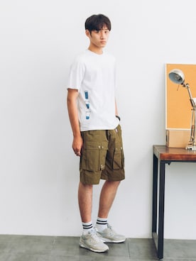 「工装」｜SIYE肆野さん（メンズ・183cm）の夏コーディネート