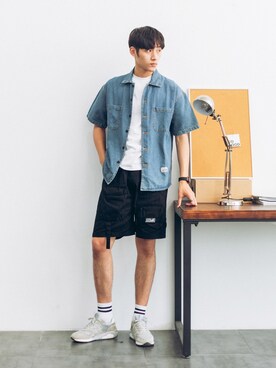 「工装」｜SIYE肆野さん（メンズ・183cm）の夏コーディネート