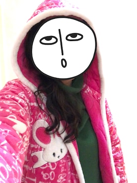 「アイテム（モッズコート、ピンク系）」を使った、Adaaさん（レディース・165cm）の冬コーディネート