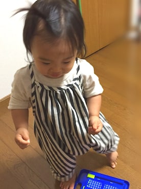 「ダボダボコーデ」｜ちなさん（キッズ・80cm）の秋コーディネート