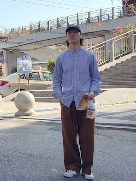 川林鹿野さんのコーディネート