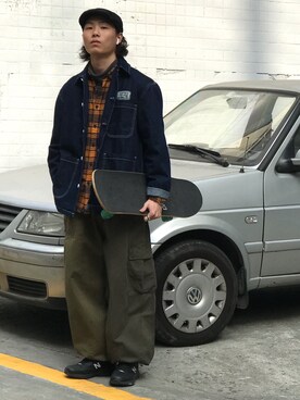 川林鹿野さんのコーディネート