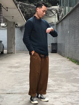 川林鹿野さんのコーディネート