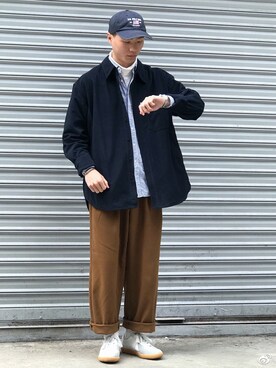 川林鹿野さんのコーディネート