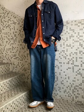 川林鹿野さんのコーディネート