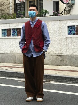 川林鹿野さんのコーディネート