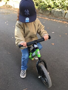 「ストライダー」｜「アイテム（ブルゾン）」を使った、7◡̈さん（キッズ・110cm）の冬コーディネート