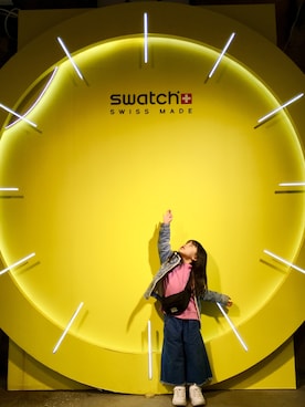 「SWATCH（スウォッチ）のアイテム」を使った、Abby  さん（キッズ・100cm）の春コーディネート