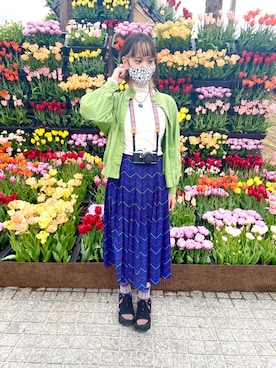 「Christian Dior（クリスチャンディオール）のアイテム」を使った、みさとさん（レディース・161cm）の春コーディネート