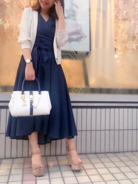 「Diagram（ダイアグラム）のアイテム（ワンピース/ドレス）」を使った、nrk☻さん（レディース・155cm）の夏コーディネート