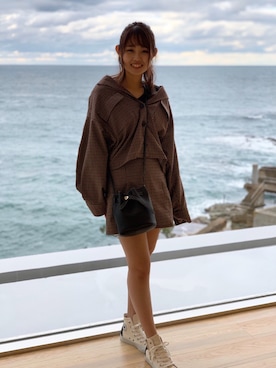 「archives（アルシーヴ）のアイテム（その他アウター）」を使った、nanamさん（レディース・153cm）の秋コーディネート