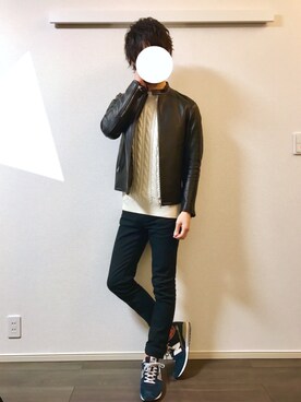 ばーちーさん（メンズ・174cm）の春コーディネート