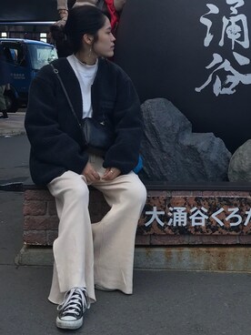 「ストリート服が好き」｜「アイテム（その他アウター）」を使った、saaaeさん（レディース・158cm）の秋コーディネート