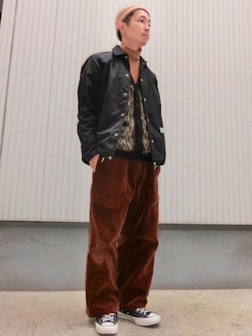 「SASQUATCHfabrix.（サスクワァッチファブリックス）のアイテム」を使った、wataruさん（メンズ・165cm）の冬コーディネート